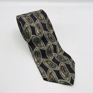 Brooks Brothers Makers Paisley Tie Classic Burgundy Silk Made in USA 57x3 Inch